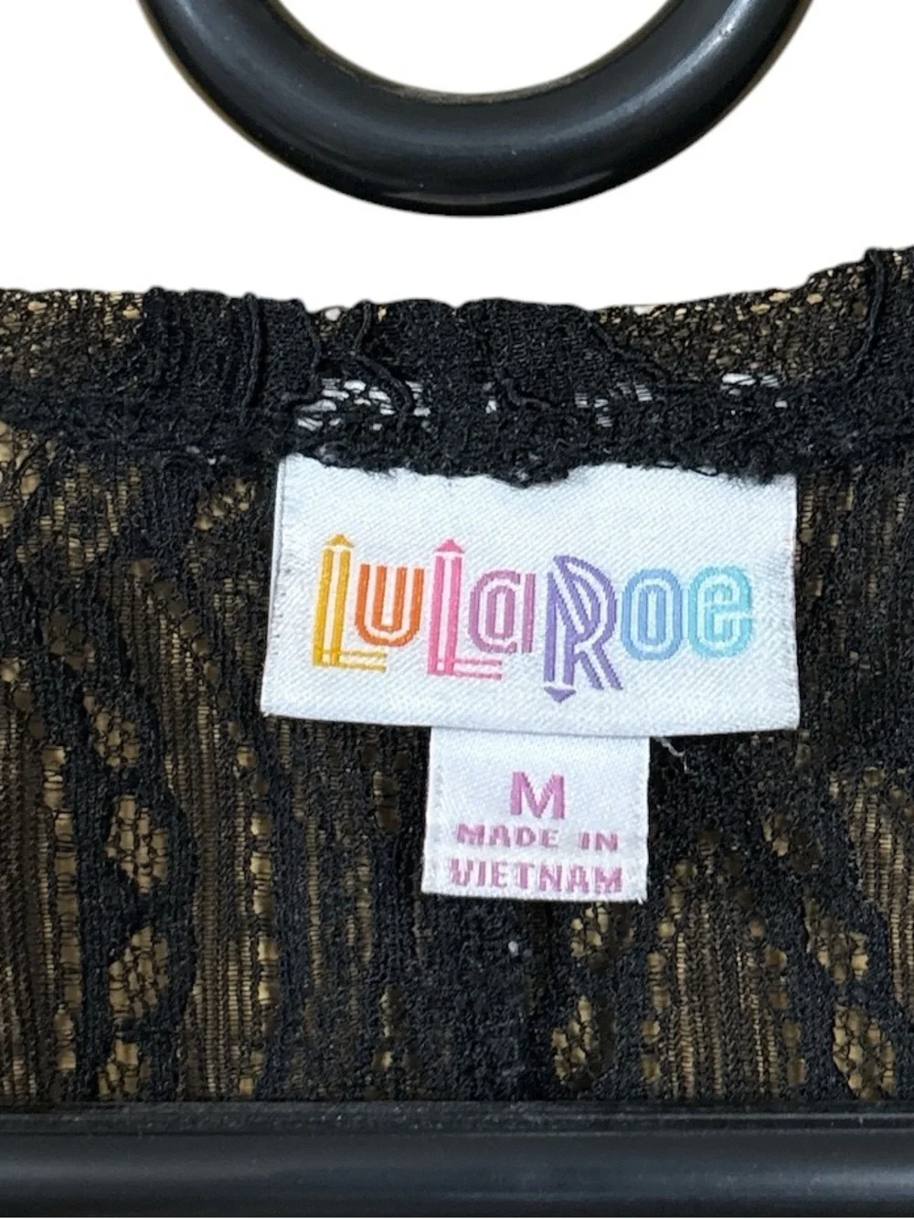 LuLaRoe Black Lace Cover-Up - Picture 2 of 3